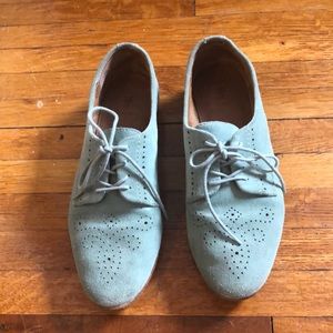 Frye Terri Suede Perf Oxfords